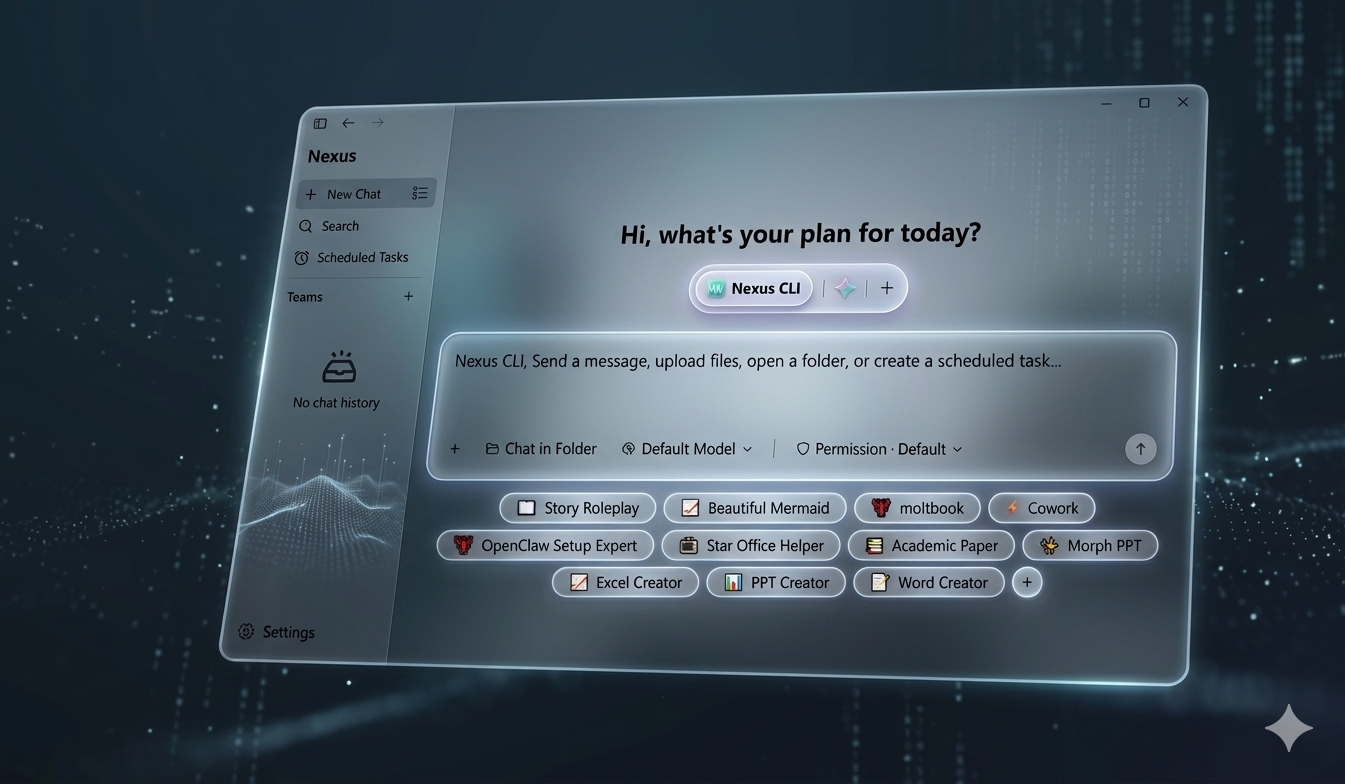 Nexus AI Interface mockup